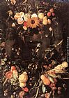 Jan Davidsz De Heem Canvas Paintings - Fruit and Flower Still-life